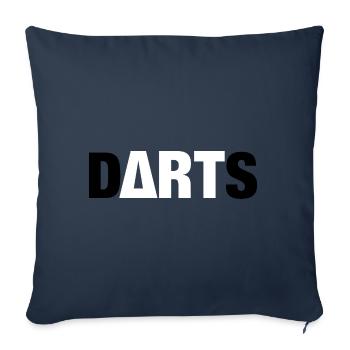 Darts (Fléchettes) - Coussin et housse de 45 x 45 cm - bleu marine - Devant