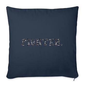 fighter. grau camouflage - Sofakissen mit Füllung 45 x 45 cm - Navy - Vorne