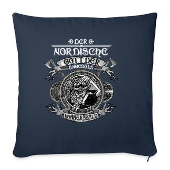 Wikinger Nordische Mythologie -Odin - Sofakissen mit Füllung 45 x 45 cm - Navy - Vorne
