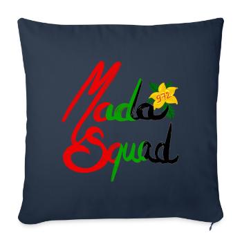 Mada squad 972 - Coussin et housse de 45 x 45 cm - bleu marine - Devant