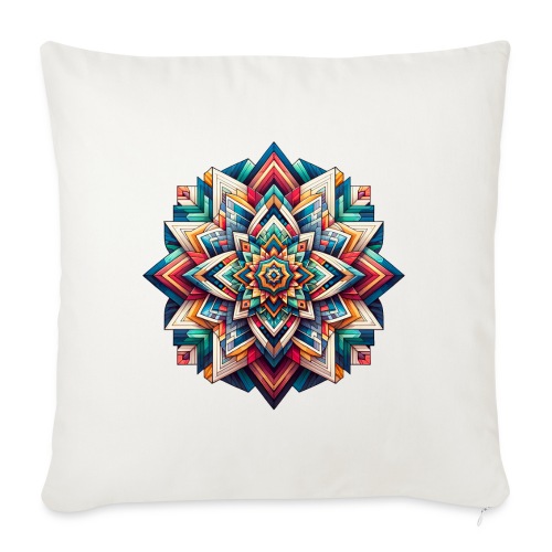 Kunterli - Color Prism Mandala - Sofa pillow with filling 45cm x 45cm