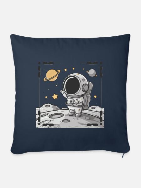 Snapshot of an Asronaut - Sofakissen mit Füllung 45 x 45 cm - Navy