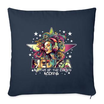Medusa Rocking - Sofa pillow with filling 45cm x 45cm - navy - Front