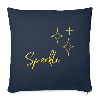 SPARKLE - Sofakissen mit Füllung 45 x 45 cm - Navy - Vorne