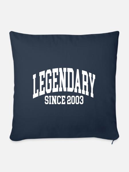 Legendary since 2003 - Sofakissen mit Füllung 45 x 45 cm - Navy