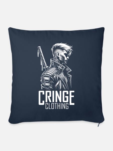 Cyberpunk Shadow Warrior - Sofakissen mit Füllung 45 x 45 cm - Navy