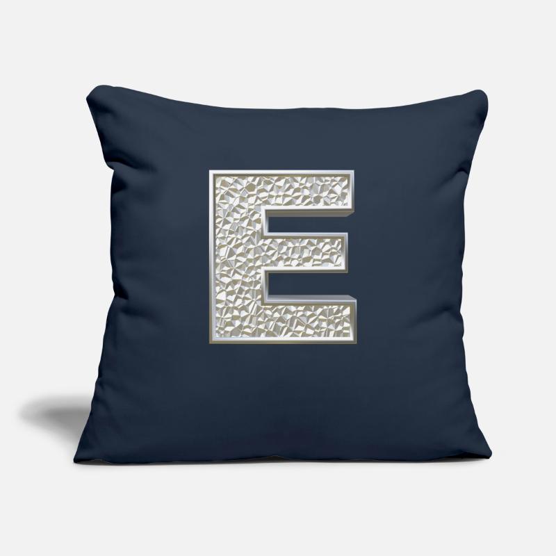E, lettre, lettre E, initiale, initiale E, monogramme, Coussin et housse de 45 x 45 cm