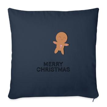 Lebkuchen Weihnachten - Sofakissen mit Füllung 45 x 45 cm - Navy - Vorne