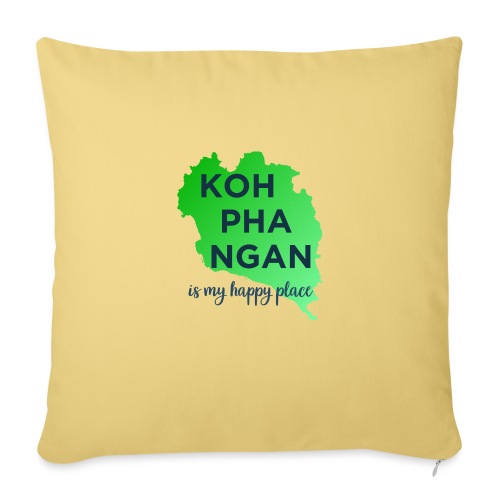Koh Phangan is my happy place - Bankkussen met vulling 45 x 45 cm
