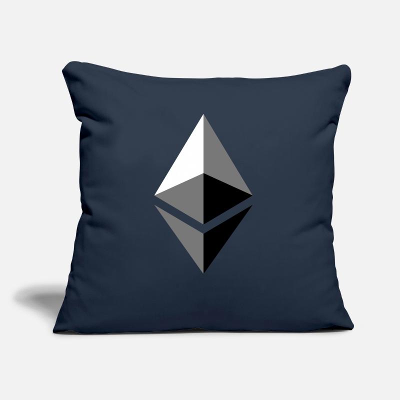 ETH éther Etherium Coussin et housse de 45 x 45 cm