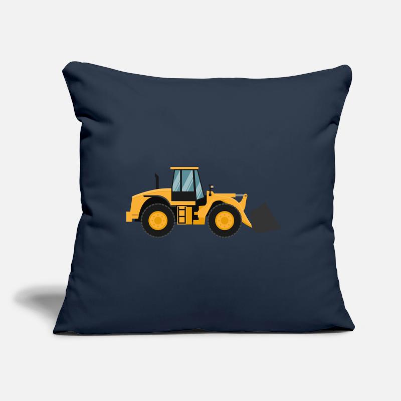 Loading Machine Silhouette Gift Wheel Loader Driver Sofa pillow with filling 45cm x 45cm