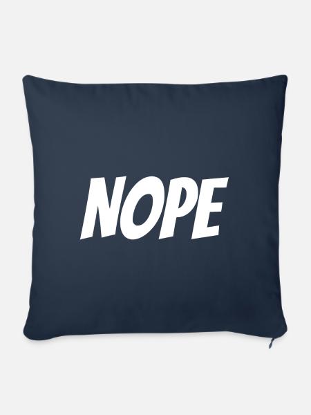Nope - Sofakissen mit Füllung 45 x 45 cm - Navy
