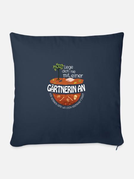 Retro Gärtner Garten Gärtner Hobbygärtner - Sofakissen mit Füllung 45 x 45 cm - Navy