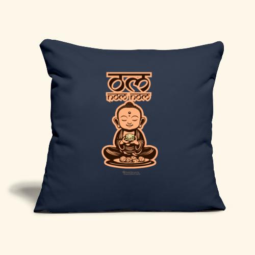 Om Nom Nom Buddha mit Keks - Sofakissen mit Füllung 45 x 45 cm