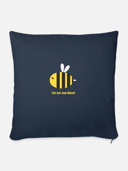 Biene! - Sofakissen mit Füllung 45 x 45 cm - Navy