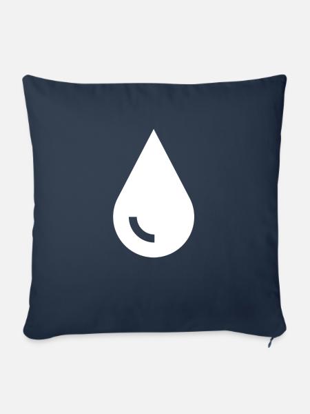 Der Tropfen - Sofakissen mit Füllung 45 x 45 cm - Navy