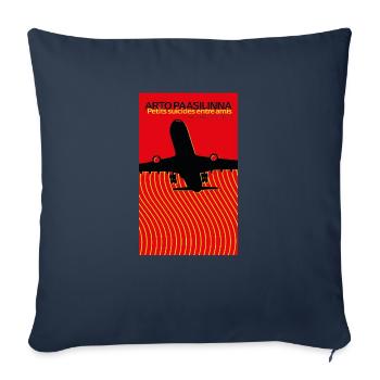 Petit suicide entre amis - Coussin et housse de 45 x 45 cm - bleu marine - Devant