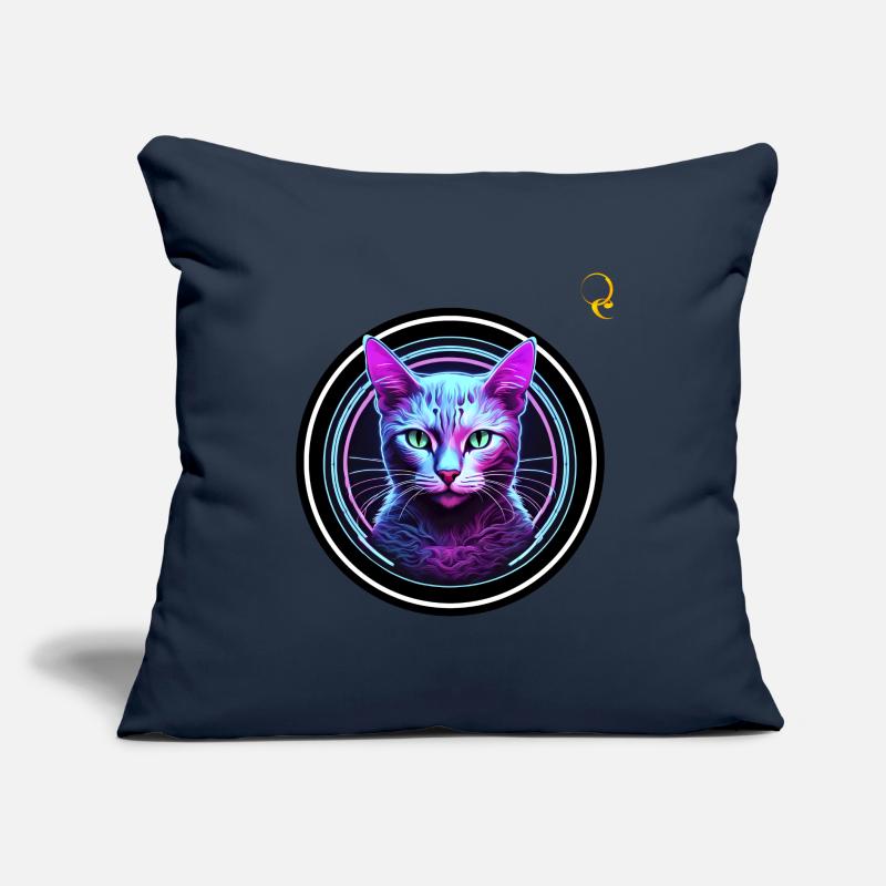 NEON CAT Sofa pillow with filling 45cm x 45cm