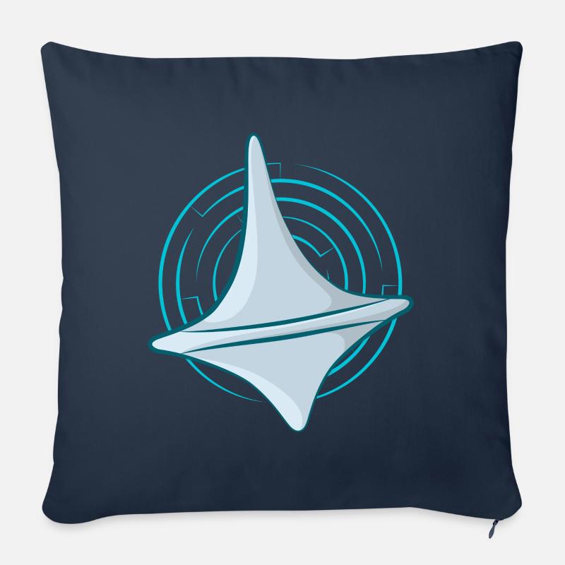 Inception - Einfach - Sofakissen mit Füllung 45 x 45 cm - Navy