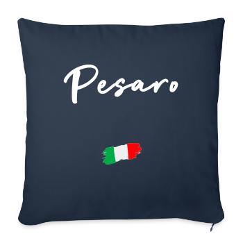PESARO - Coussin et housse de 45 x 45 cm - bleu marine - Devant