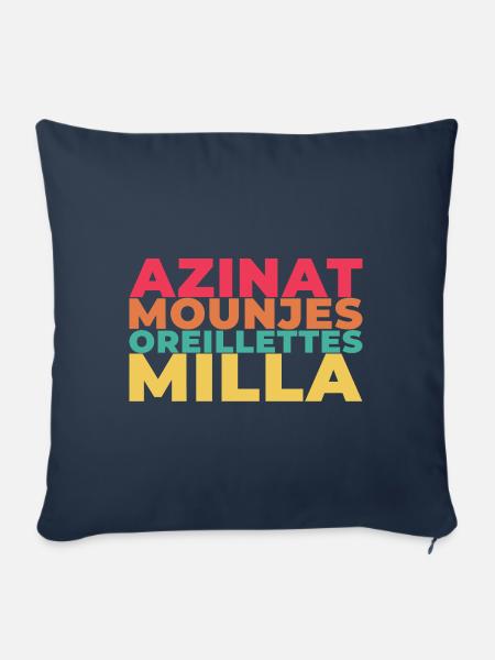Siesta-Menü von Ariège. - Sofakissen mit Füllung 45 x 45 cm - Navy