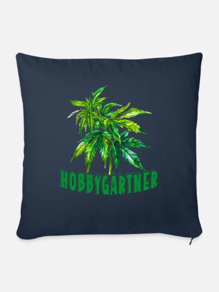 Hobbygärtner - Sofakissen mit Füllung 45 x 45 cm - Navy