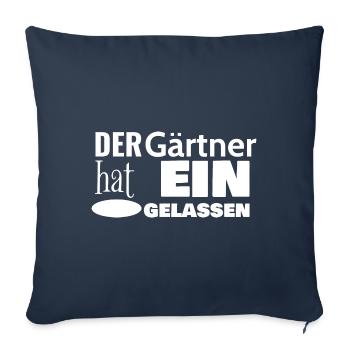 der Gärtner weiss - Sofakissen mit Füllung 45 x 45 cm - Navy - Vorne