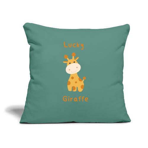 Lucky Giraffe - Poduszka na kanapę z wkładem 45 x 45 cm