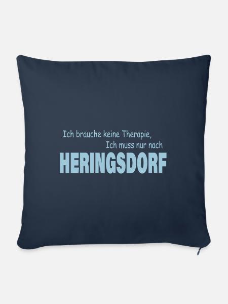 Therapie HERINGSDORF - Sofakissen mit Füllung 45 x 45 cm - Navy