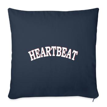 Heartbeat - Sofakissen mit Füllung 45 x 45 cm - Navy - Vorne