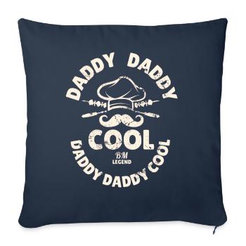 DADDY DADDY COOL B - Coussin et housse de 45 x 45 cm - bleu marine - Devant