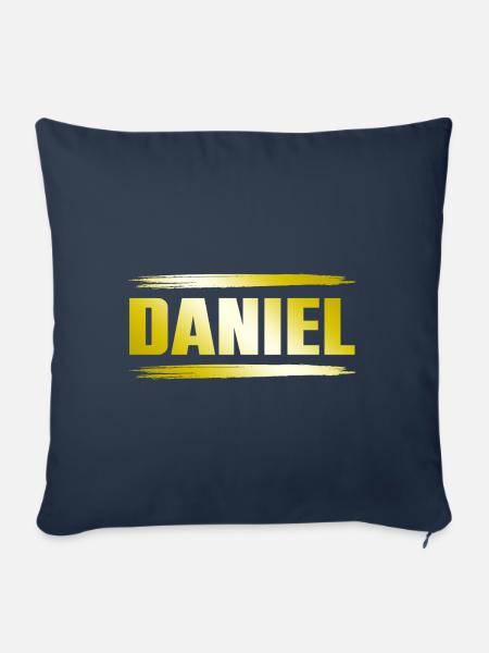 Daniel - Sofakissen mit Füllung 45 x 45 cm - Navy