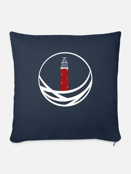 Leuchtturm Texel Holland - Sofakissen mit Füllung 45 x 45 cm - Navy