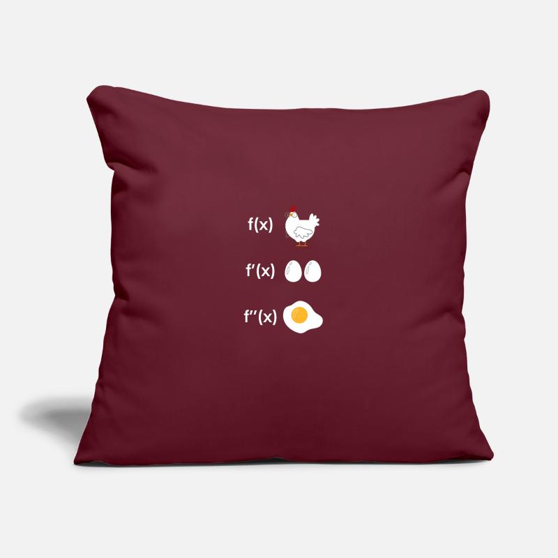 Derivation function chicken math Sofa pillow with filling 45cm x 45cm