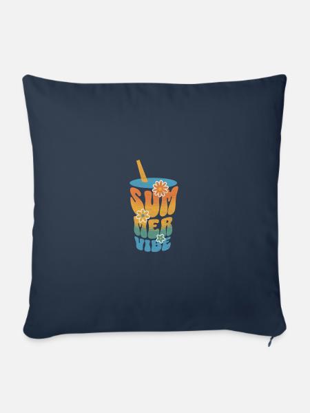 Summer vibe - Sofakissen mit Füllung 45 x 45 cm - Navy