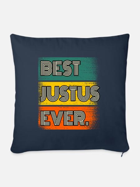 Justus Name Geschenk Spruch Lustig - Sofakissen mit Füllung 45 x 45 cm - Navy