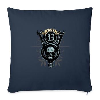 V8 Power Lucky 13 - Sofakissen mit Füllung 45 x 45 cm - Navy - Vorne