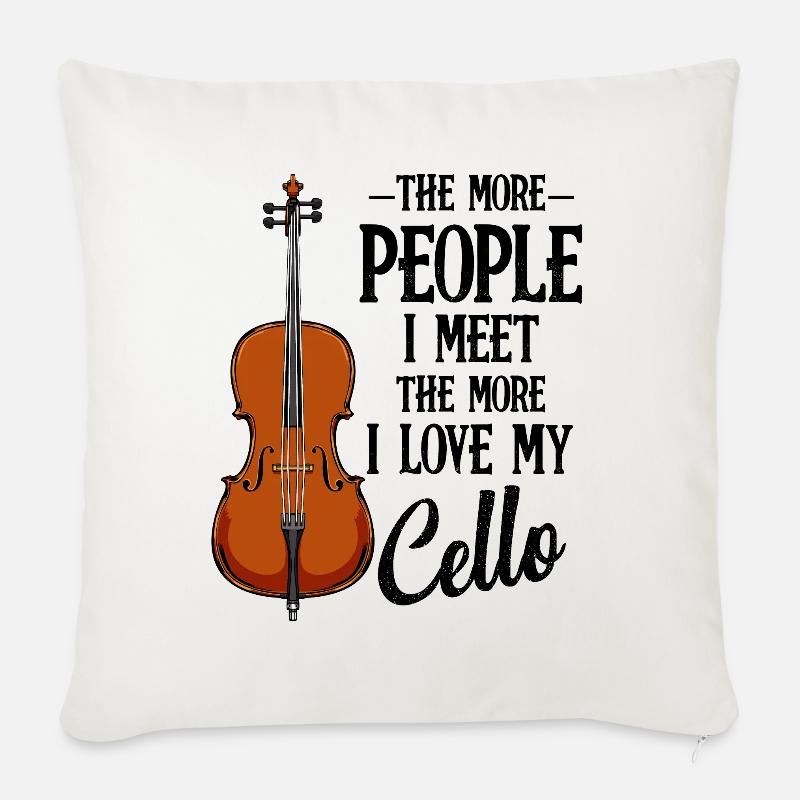 Cello - Sofakissen mit Füllung 45 x 45 cm - Naturweiß 