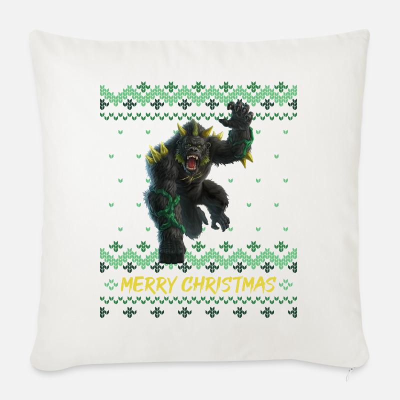 schleich® ELDRADOR® CREATURES Ugly Christmas - Coussin et housse de 45 x 45 cm - blanc nature