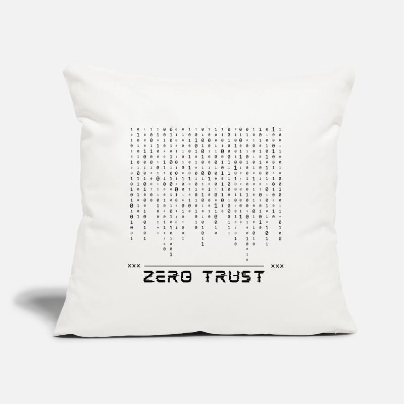 Zero Trust Binary Code Sofa pillow with filling 45cm x 45cm