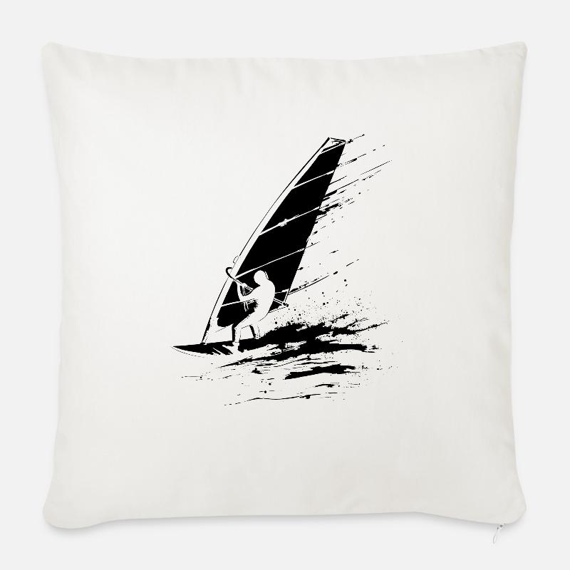 Windsurfer - Sofakissen mit Füllung 45 x 45 cm - Naturweiß 