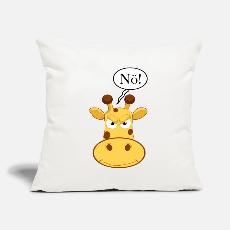 Statement Nö Giraffe, Nein Fun Comic, Einfach Nö Sofakissen mit Füllung 45 x 45 cm