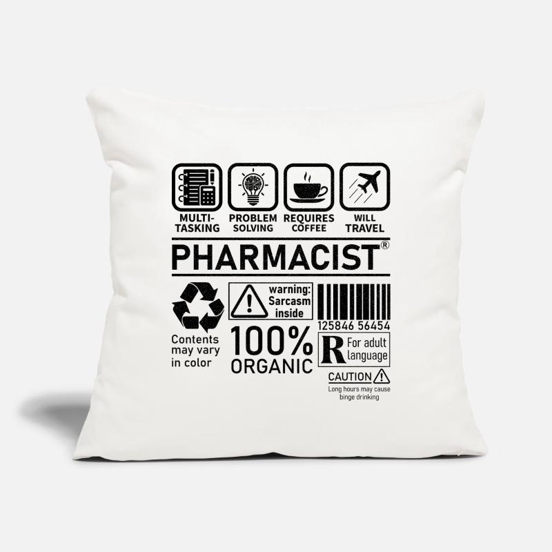 Pharmacist multi tasking problem solving Sofa pillow with filling 45cm x 45cm