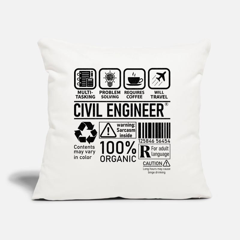 Civil Engineer multi tasking problem solving Sofakissen mit Füllung 45 x 45 cm