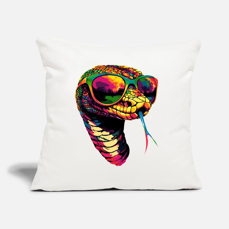 serpent, python, cobra, serpent à sonnettes, serpents Coussin et housse de 45 x 45 cm