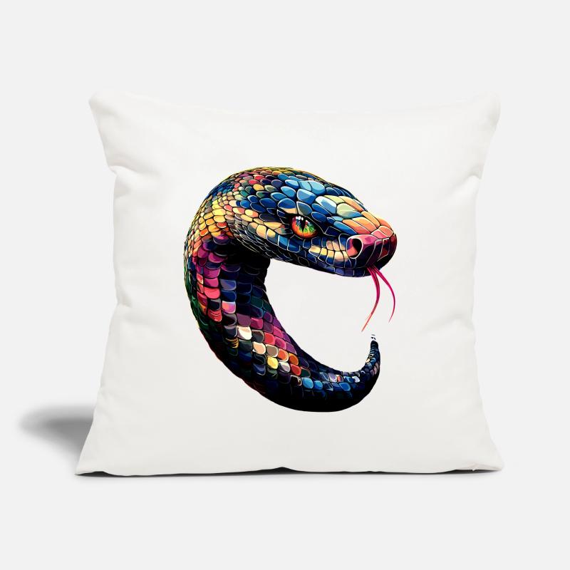 serpent, python, cobra, serpent à sonnettes, serpents Coussin et housse de 45 x 45 cm