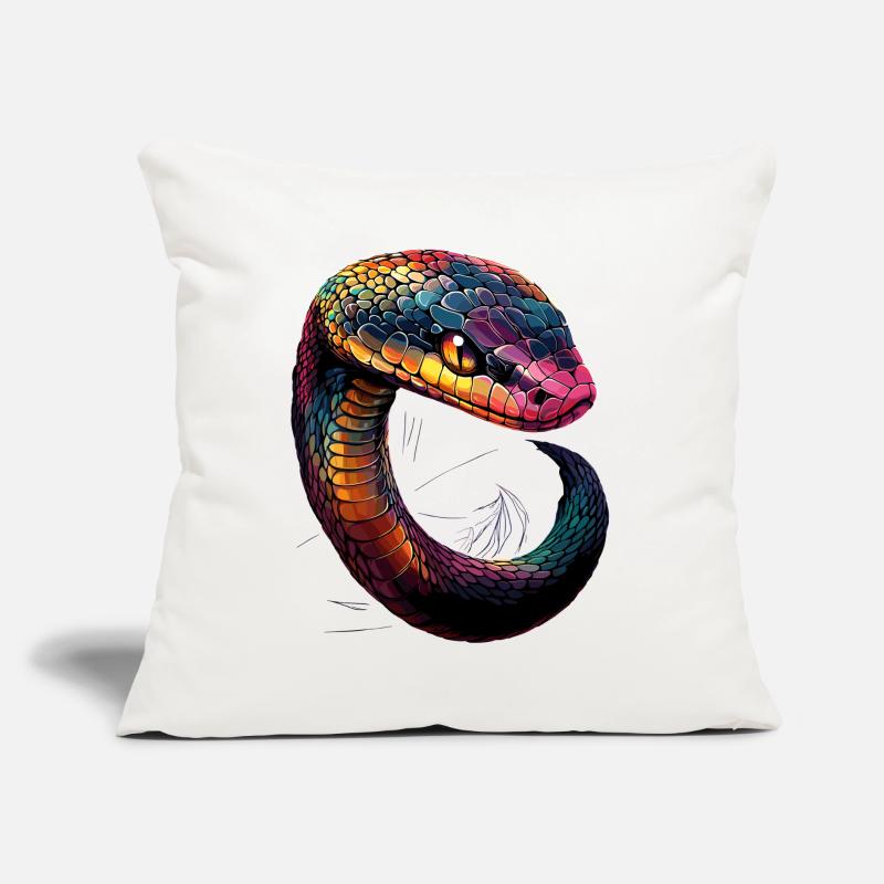 serpent, python, cobra, serpent à sonnettes, serpents Coussin et housse de 45 x 45 cm