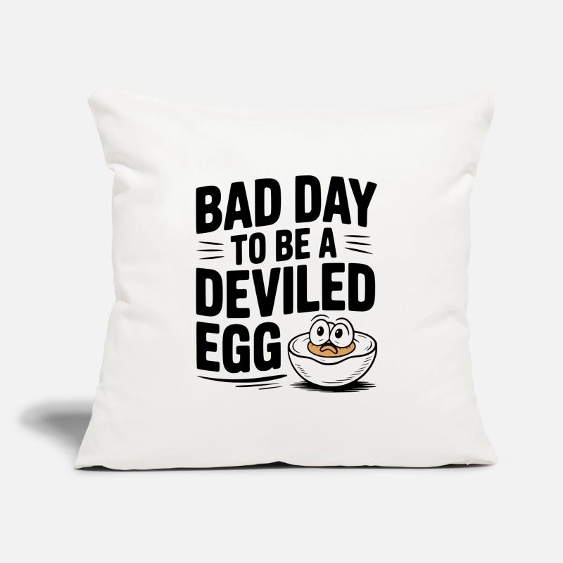 Bad Day to Be a Deviled Egg Sofa pillow with filling 45cm x 45cm