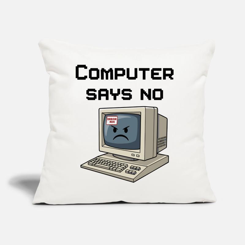 Retro Computer 404 Fehler Sofakissen mit Füllung 45 x 45 cm