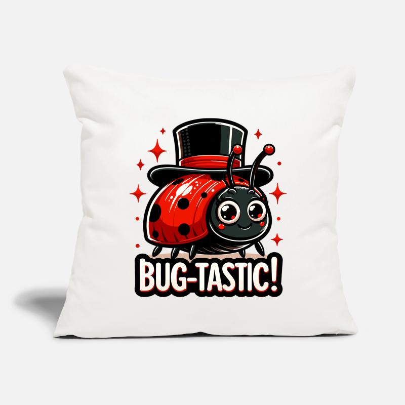 Bug-Tastic: Ladybug Magic Hat Sofa pillow with filling 45cm x 45cm
